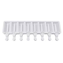 Molde de silicone para sorvete, molde para sorvete diy com 2/4/8 cavidades 2024 - compre barato