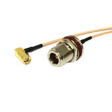New  RP-SMA Male Right  Angle  Switch  N Female Bulkhead Cable RG316 Wholesale Fast Ship 15CM 6" Adapter 2024 - buy cheap