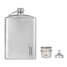 Titanium Hip Flask Leakproof Titanium Outdoor Camping Flask Alcohol Whisky Wine Flask for Backpacking Fishing Picnic Hiking 2024 - buy cheap