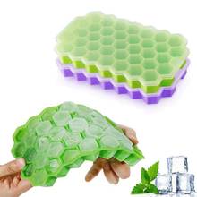 Creative Hexagon Ice Cube Tray With Lid Silicone Ice Cube Mold Refrigerator Spherical Ice Box Large Ice Maker Mold Kitchen Tools 2024 - buy cheap