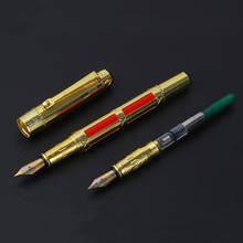 1Pcs Luxury Brand Business Gold Fountain Pen Fine Office Writing Ink Pens 0.5mm Ink Calligraphy Pen School Stationery Gifts Pen 2024 - buy cheap