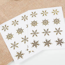 120pcs/Lot PVC Christmas Snowflake Waterproof transparent Packaging Sealing Label Kraft Sticker Baking DIY Gift Stickers 3.5CM 2024 - buy cheap