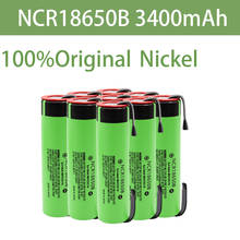 Новая Оригинальная Аккумуляторная батарея 18650 NCR18650B 3,7 в 3400 мАч 18650, литиевая аккумуляторная батарея, Сварочная никелевая Магнитная батарея 2024 - купить недорого