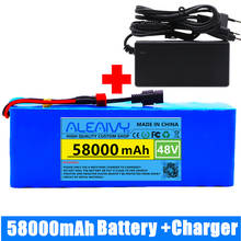 Genuine 48v lithium ion battery 48v 58Ah 1000w 13S3P Lithium ion Battery Pack For 54.6v E-bike Electric bicycle Scooter with BMS 2024 - buy cheap