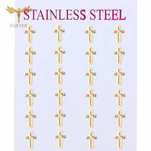 Fashion Stainless Earrings Womens Stud Earring Sets Christian Jesus Cross Design Gold Silver Color Steel Earing Wholesale 2024 - buy cheap