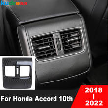 Tampa de fibra de carbono para o interior do carro, acessório adesivo de saída de ar ca para honda accord 2018 2019 2020 2024 - compre barato