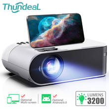 ThundeaL TD60 Мини проектор портативный WiFi Android 6,0 домашний 3D кинотеатр для 1080P видео проектор 2800 люмен проектор для сматрфона Новогодний подарок 2024 - купить недорого