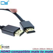 Cable HDMI chapado en oro de alta velocidad 2,0 4 K 1080 P 60HZ cable macho a macho adecuado para HDTV LCD PS3 proyector de ordenador 1,2 m 3m 2024 - compra barato