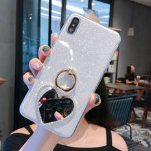 Ring Holder Mirror Case for Motorola Moto One Action Vision Pro Glitter Case Moto G7 Power G6 Play G5 G5S E6 Covers 2024 - buy cheap