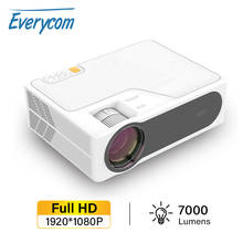 Everycom YG625 Projector LED LCD Native 1080P 7000 Lumens Support Bluetooth Full HD USB Video Beamer for Home Cinema theater 2024 - купить недорого