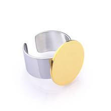 Кольцо VAROLE из нержавеющей стали для мужчин и женщин, простое круглое дизайнерское кольцо, цвет золото/серебро 2024 - купить недорого