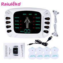 Massageador corporal de pulso, estimulador muscular, 8 modos de ems, máquina digital de terapia, massageador meridiano, eletroestimulador quente 2024 - compre barato