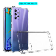 Funda a prueba de golpes para Samsung Galaxy A32, 4G, SM-A325F, 6,4 ", transparente, de silicona suave, A32, 5G, A326F 2024 - compra barato