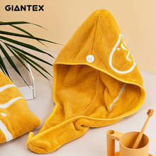 GIANTEX-toallas de baño de microfibra para mujer, toalla de pelo bordada, Toalla de baño, servilleta de bain recznik handdoeken 2024 - compra barato