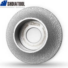 DIATOOL 75mmx20MM Vacuum Brazed Diamond grinding wheel for Demi-bullnose edge profile, Profile wheel 2024 - buy cheap