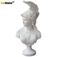 Athena pingente de gesso criativo, estante de livros, figura de mesa, estátua, escultura de resina, mobiliário de arte decorativo europeu, esculturas 2024 - compre barato