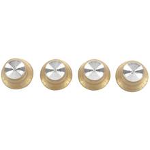 Set Gold Top Hat Knob for Gibson for Les Paul Gold Foil Button 2024 - buy cheap