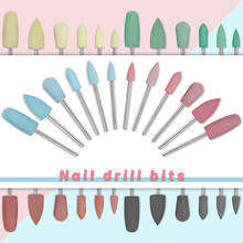 6 Types Rubber Silicon Nail Drill Bit Cutter For Manicure Pedicure Electric Milling Cutter Cuticle Clean File Nail Art Accessory 2024 - buy cheap