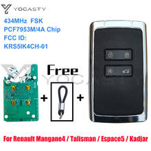 YOCASTY KR5IK4CH-01 Keyless Smart Key 434Mhz PCF7953M 4A Chip For 2016 2017 2018 2019 Renault Megane 4 Talisman Espace 5 Kadjar 2024 - buy cheap