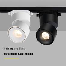 [Dbf] lâmpada led de trilho dimerizável, 15w, 12w, 10w, 7w, luz de led para pista, preto/branco 2024 - compre barato