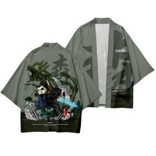 Кимоно мужское традиционное в китайском стиле, кардиган с принтом хаори и панды, юката, модная уличная одежда, 2020 2024 - купить недорого