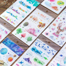 2pcs/lot Creative hand book album flat stickers DIY decorative stickers diary album scrapbooking sticker 2024 - buy cheap