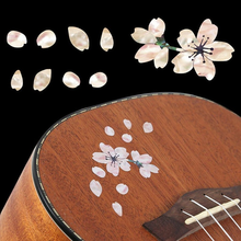 Guitarra auto adesivo inlay decalques fretboard adesivo flor de cerejeira removível guitarra baixo ukulele fingerboard decorar acessório 2024 - compre barato