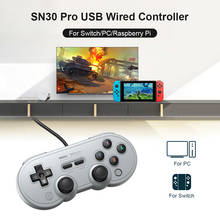 2021 8bitdo SN30 Pro беспроводной Bluetooth-совместимый контроллер геймпад Вибрация для Android Windows переключатель Wind PC MacOS Steam 2024 - купить недорого