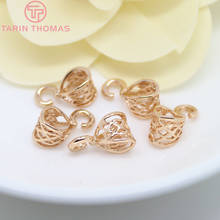 6PCS 6.5x12.5MM 24K Champagne Gold Color Plated Brass Necklace Charms Connector High Quality Diy Jewelry Accessories 2024 - buy cheap