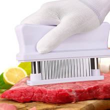 48 лезвий игольчатый тендеризатор для мяса из нержавеющей стали нож для мяса Beaf стейк молоток для отбивания мяса камбала инструменты для приготовления пищи 2024 - купить недорого
