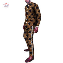Bazin Riche, мужские комплекты из 2 предметов, комплект со штанами, одежда в африканском стиле, одежда в африканском стиле, повседневные мужские футболки и штаны, комплекты, WYN1098 2024 - купить недорого