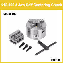 NUMOBAMS 4 Inch 100mm K12-100 4 Jaw Self Centering Chuck for Mini Lathe Use 2024 - buy cheap