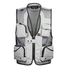 Men‘s Mesh Baggy Sleeveless Vest With Many Pockets Spring  Autumn Male Casual Black Shooting Jacket Mens Multi Pocket Waistcoat 2024 - buy cheap