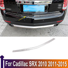 For Cadillac SRX 2010 2011 2012 2013 2014 2015 Stainless Steel External Car Rear Bumper Protector Sill Plate Cover Threshold Pad 2024 - buy cheap