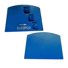 LAV62 Lavina Quick Lock PCD Grinding Shoes Three Half PCD Floor Pads for Epoxy Coating Removing Lavina Grinding Machine 12PCS 2024 - buy cheap