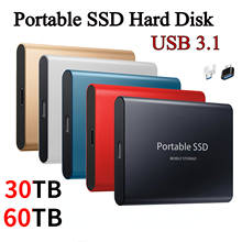 SSD portátil tipo C USB 3,1 8TB 16TB 30TB 60TB SSD Disco Duro 2TB SSD externo M.2 para ordenador portátil SSD de escritorio disco de memoria Flash 2024 - compra barato