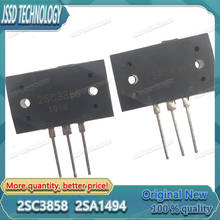 5 pares/10 lote 2sa1494 2sc3858 a1494 c3858 amplificador de potência chipc cada 5 peças 2024 - compre barato