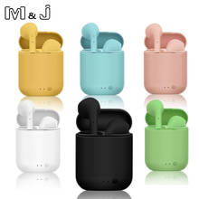 M&J i7s Mini 2 TWS Wireless Headphones Bluetooth 5.0 Earphone Matte Macaron Earbuds Handsfree With Mic Charging Box Headset 2024 - купить недорого