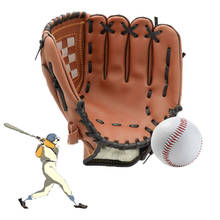 Бейсбольная перчатка для занятий спортом на открытом воздухе, оборудование для тренировок по софтболу для взрослых мужчин и женщин, тренировочное оборудование для левой или правой руки 2024 - купить недорого