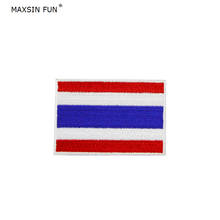 High Grade 1PC Embroidered Iron On Thailand Flag Fabric Patch Patriotic Military Tactics Sew On Sticker for Garment 2024 - buy cheap