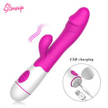 Powerful G Spot Vibrator for Women Dildo Sex Toy Rabbit Vibrator Vaginal Clitoral Massager Female Masturbator Sex Toys for Women 2024 - buy cheap