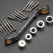 23pcs Multifunctional Ratchet Spanner Set Flexible Head Ratchet Double Box Wrench Socket Screwdriver Bits Auto Repairing Tool 2024 - buy cheap