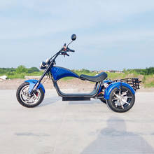 Электрический скутер Citycoco 18 дюймов с толстыми шинами, максимальная скорость 45 км/ч 1500 Вт, мощный двигатель с максимальной нагрузкой 250 кг, взрослые электрические 3-колесные скутеры 2024 - купить недорого