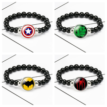 Disney Avengers Characters Captain America Spider-Man Iron Man Hulk Acrylic Bead Bracelet Boys Toy Children Gift Jewelry 2024 - buy cheap