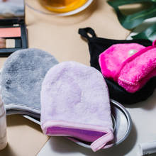 Guante removedor de maquillaje reutilizable, toalla de microfibra para limpieza Facial, almohadillas suaves para limpieza Facial profunda, herramientas para el cuidado de la piel, 1 pulgada 2024 - compra barato