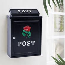Retro Pastoral Wall Mounted Mailbox Mail Postal Letter Box Lockable Secure Mail Post Cast Aluminum Mailbox Postbox Garden Decor 2024 - buy cheap
