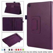 Funda magnética delgada de cuero PU para Huawei MediaPad M5 Lite, 8,0, JDN2-AL00, JDN2-W09, M5, edición juvenil, 8" 2024 - compra barato