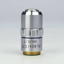 Microscópio lente auxiliar metalográfica, lente objetiva 195 planejada achromática objetiva 4x 10x 20x 40x 60x 100x, 1 peça 2024 - compre barato