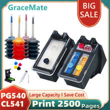GraceMate PG 540 CL 541 recarga de tinta cartucho compatibles para Canon MX374 MX375 MX395 MG3155 MG3200 MG3250 MG3255 MG3500 MG3550 2024 - compra barato