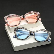 Óculos de sol feminino estilo vintage, óculos retrô com lentes planas reflexivas, proteção uv400, novo, 2019 2024 - compre barato